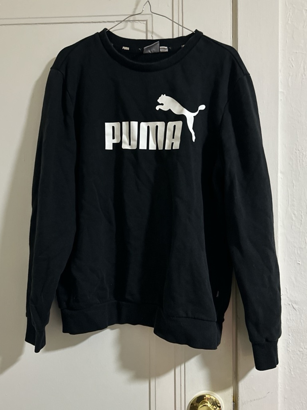 Puma Black Sweatshirt with White Logo